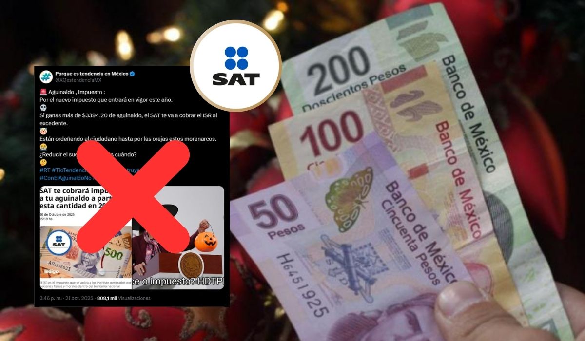 EL SAT DESMIENTE RUMORES FALSOS ACERCA DE UN NUEVO IMPUESTO SOBRE EL AGUINALDO.